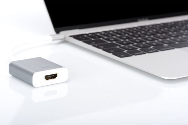DIGITUS - Extern videoadapter - USB-C - HDMI - aluminium
