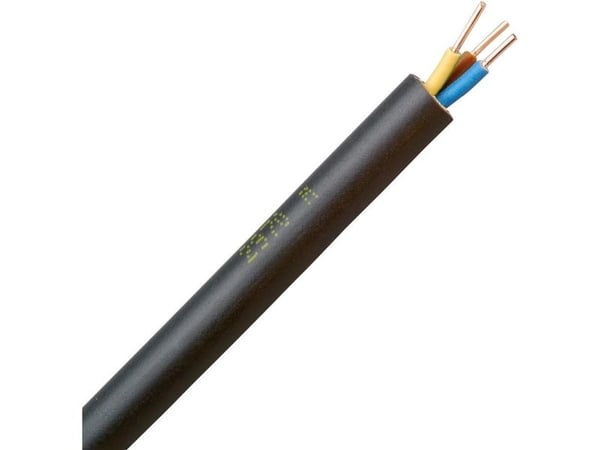 Kabel Kopp 153325009 jordkabel NYY-J 3 G 1,5 mm² svart, 25 m