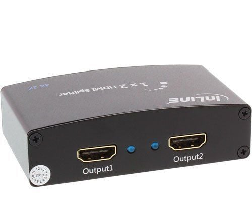 InLine 65009, HDMI, 2x HDMI, 1.4a, Lajittelu, Alumiini
