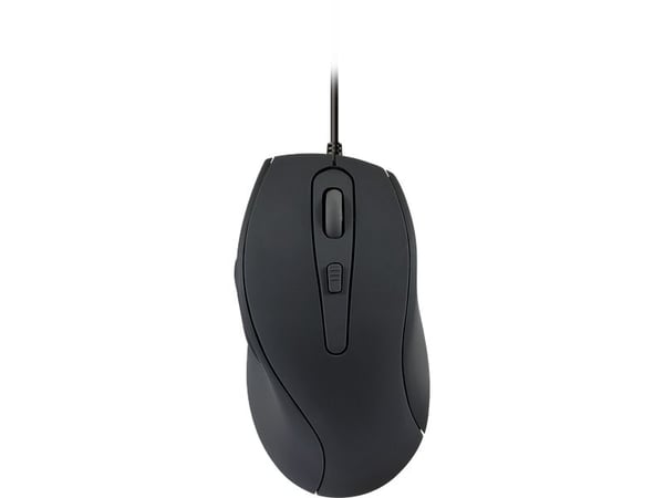 SPEEDLINK AXON Silent & Antibacterial - Mus - optisk - 5 knapper - kablet - USB - svart