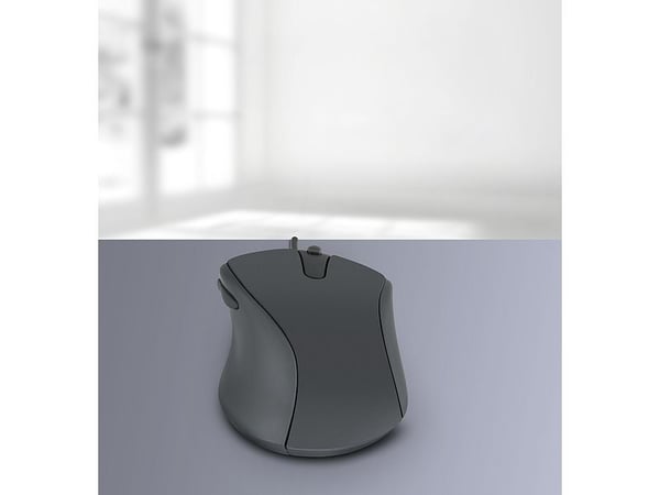 SPEEDLINK AXON Silent & Antibacterial - Mus - optisk - 5 knapper - kablet - USB - svart