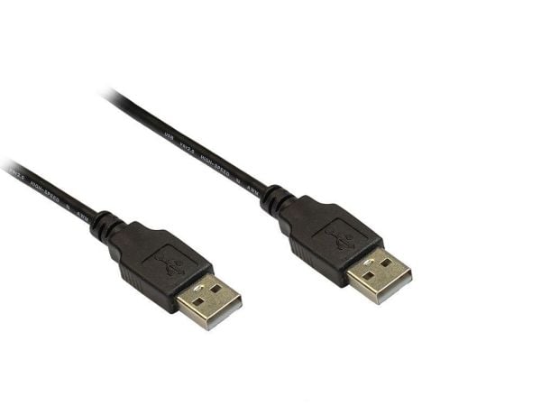 Alcasa USB 2.0 - 0,5 m - USB A til USB A - hann/hann - rett - svart (2212-AA05S)