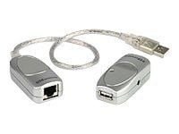 ATEN UCE60, Verkkolähetin, 60 m, 12 Mbit/s, Cat5, Cat5e, Cat6, Hopea, Muovi