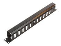 MicroConnect Cable Management - Kabelstyringspanel - svart - 1U - 19"
