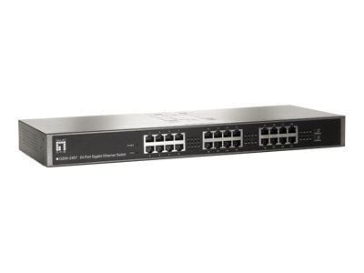 LevelOne GSW-2457 - Switch - 24 x 10/100/1000 - stasjonær