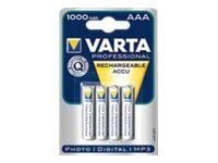 Varta Professional - Batteri 4 x AAA - NiMH - (ladbare) - 1000 mAh