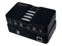 LogiLink USB Sound Box Dolby 7.1 8-Channel, 7.1 kanaler, USB LogiLink USB Sound Box Dolby 7.1 8-Channel, 7.1 kanaler, USB