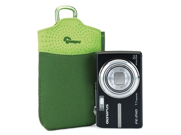 Lowepro Tasca 10 - Pung for mobiltelefon / spiller / kamera - neopren - lime, bregne - for BenQ DC C1050, DC C740, DC C750, DC C840, DC C850, DC E8...