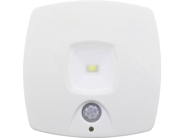 Müller-Licht 27700015 LED-nattljus med rörelsesensor Square LED (RGB) Dagsljus vit vit vit