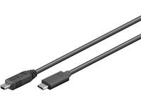MicroConnect - USB-kabel - 24 pin USB-C (hann) til mini-USB type B (hann) - USB 3.2 Gen 1 - 50 cm - svart