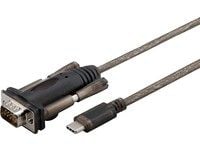 MicroConnect - USB-kabel - DB-9 (hann) til USB-C (hann) - USB 3.1 - tommelskruer