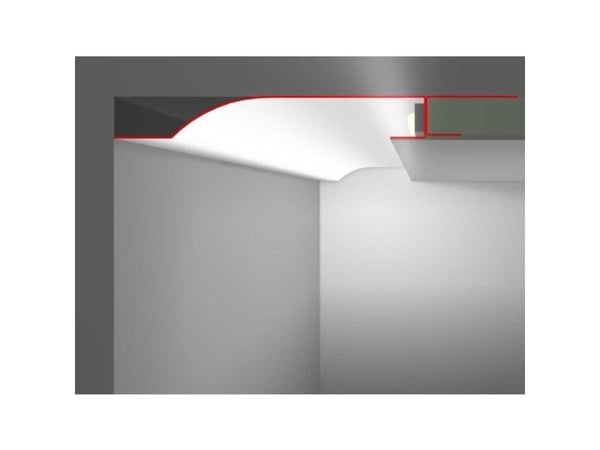 Synergy 21 LED-profiili 200cm Sinkkilevy TYPD