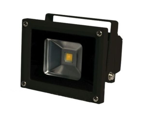 Synergy 21 LED spot utendørs flombelysning 10W svart kapsling kald hvit V2