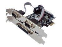 Longshine Controller PCIe 2x seriell 1x parallell (RS232C) detaljhandel