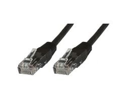 MicroConnect - Verkkokaapeli - RJ-45 (uros) - RJ-45 (uros) - 3 m - UTP - CAT 5e - säikeistetty - musta (10 kpl pakkaus)