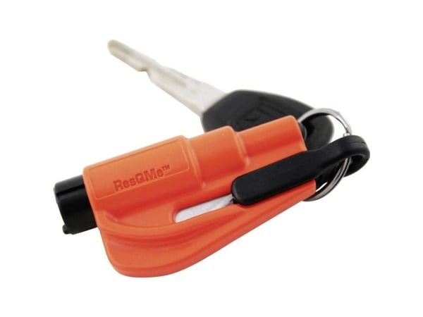 resqme 310133 redningsverktøy sikkerhetsverktøy selekniv, rutehammer (76 x 17 x 32 mm) 1 stk