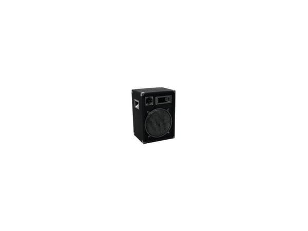 Omnitronic DX-1222, 3-veis, 1.0 kanaler, Koblet med ledninger (ikke trådløs), 300 W, 30 - 18000 Hz, Sort