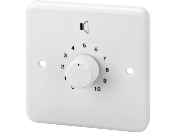 Monacor ATT-2100/WS, Rotasjonsvolumkontroll, Hvit, 100 W, 85 x 71 x 85 mm, 210 g