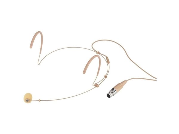 Monacor HSE-132/SK, 50 - 16000 Hz, 2000 O, Koblet med ledninger (ikke trådløs), Mini XLR (3-pin), Beige, DC