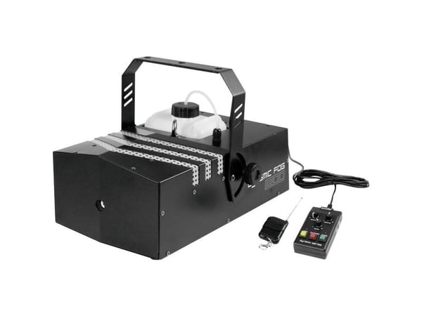 Eurolite røykmaskin DYNAMIC FOG 1200 inkl. festebrakett, inkl. kablet fjernbetjening, med lyseffekt (51702040)
