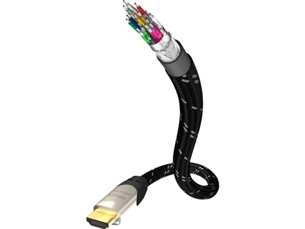 Inakustik HDMI tilkoblingskabel [1x HDMI plugg - 1x HDMI plugg] 1,5 m - kabel - audio/multimedia