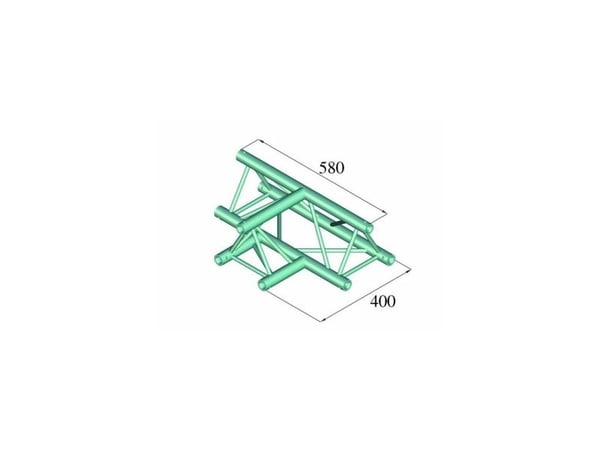 Alutruss DECOLOCK DQ3-PAT36 3-punkts travers T-stycke 90°