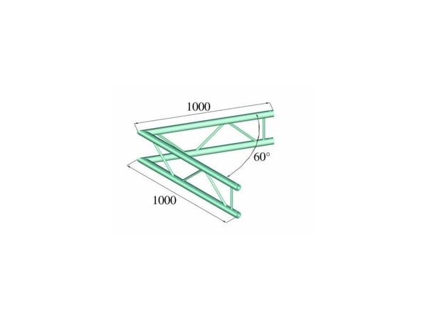 Alutruss BILOCK BQ2-PAC20V 2-punkts travershjørne 60°