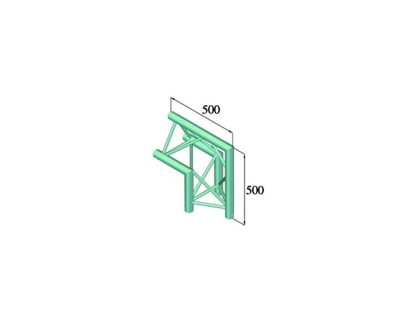 Alutruss TRILOCK 6082AC-24 3-punkts truss-hjørne 90°