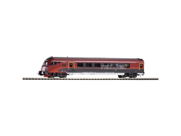 PIKO Railjet Control Car ÖBB VI, H0 (1:87)/TT (1:120), 14 år, Sort, Rød, 1 stykker