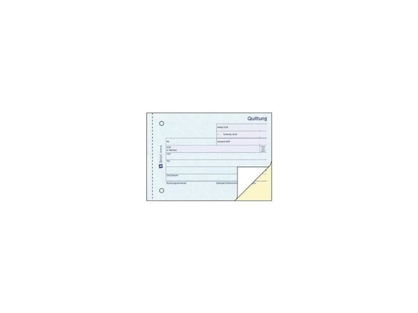 Avery Zweckform - Kvittering - 40 ark - A6 (105 x 148 mm) - dublett - karbonfri