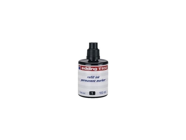edding T 100 - Blekk - permanent - svart - 100 ml