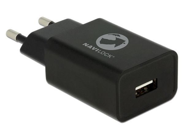 Tragant - Strømadapter - 12 watt - 2.4 A (USB) - på kabel: Micro-USB - svart