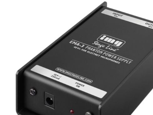 IMG Stage Line EMA-3, Mikrofoni, Sisätila, 18 V, 48 V, 0,25 A, +48V