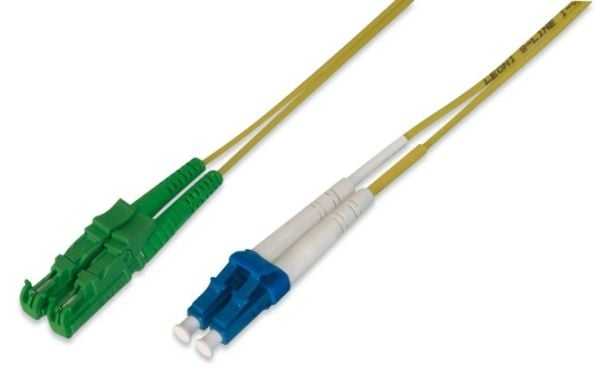 DIGITUS Professional - Koblingskabel - E2000/APC-enkeltmodus (hann) til LC/PC-enkeltmodus (hann) - 3 m - fiberoptisk - dupleks - 9 / 125 micron - O...