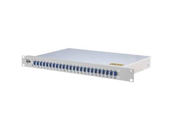 METZ CONNECT OpDAT, LC, grå, aluminium, stål, hyllemontering, 1U, 482,6 mm