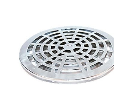 Rund Rist Krom 152 MM - Abs T/153630-32 U/sk.Hul