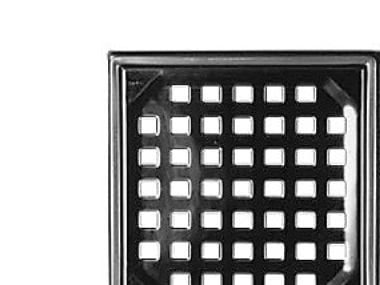 PURUS Syrefast rustfri rist og ramme 154 x 154 mm til afløbsskål PURUS Syrefast rustfri rist og ramme 154 x 154 mm til afløbsskål