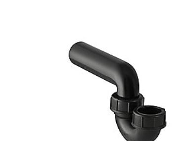 40 x 50 mm P-vandlås sort PEH Geberit