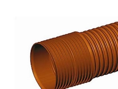 Kaczmarek K2 282/250 x 3000 mm PP-rör med muff/gummiring, SN8