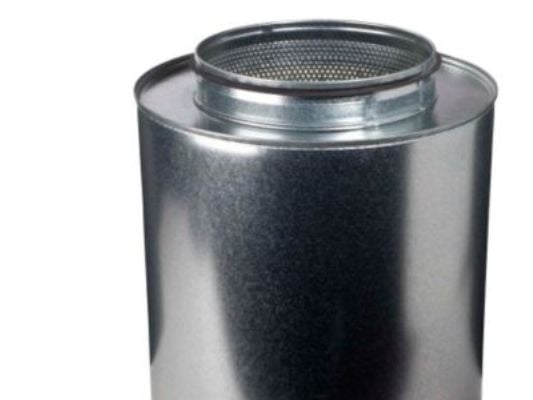 Ljuddämpare Ø125 L=300 – isolering 50 mm