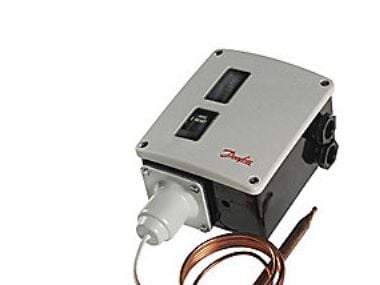 Danfoss RT107 - Termostat, 70-150 gr, Max, SPDT, Fjernføler, 2000 mm, IP54