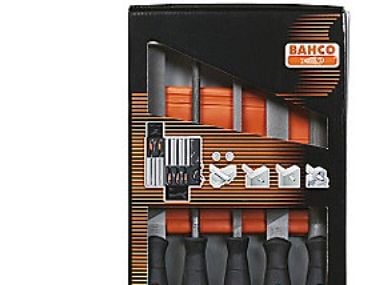 Bahco 1-478-08-1-2, Fil-sett, Flate mapper, Halvrund fil, Rund fil, Firkantet fil, Mellom grov og 2. kutt, Sort, Oransje, 900 g, 200 mm