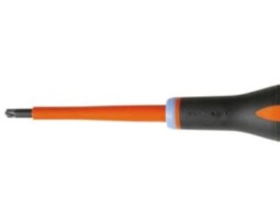 BAHCO ERGO™ LAUS skruetrækkere BE-8710S Pozidriv® PZ2 og ligekærv 6 klinge 100mm, håndtag 36x122 total længde 222mm