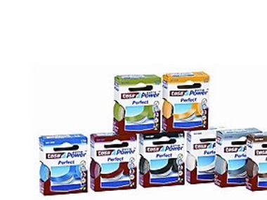 Tesa extra Power Perfect - Tekstiltape - 19 mm x 2.75 m - svart
