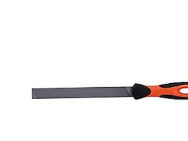 Bahco ERGO 4-138-08-1-2, Fil, Flate mapper, Mellom grov og 2. kutt, Plast, Sort, Oransje, Ergonomisk, Grep som ikke glir