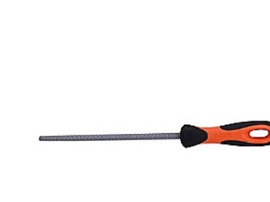 Bahco 6-345-08-2-2, Fil, Rund fil, Plast, Kryssfiner, Tre, Sort, Rød, 9 mm, 120 g