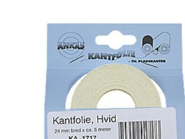 Reunakalvo valkoinen 33mm 3mtr - silitykseen (reunanauha)
