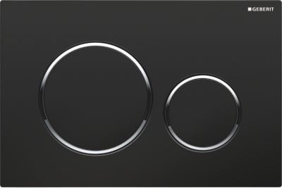 Geberit 115.882.KM.1, Spolplatta, Svart, Krom, Geberit, 246 mm, 12 mm, 164 mm