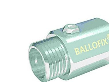 Broen Ballofix® uden håndtag muffe/nippel 1/2