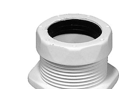 Kobling Lige 32mmx1.1/4 - Hvid Indv.Rg.